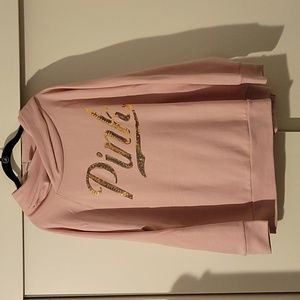 PINK Victoria's Secret Pink size large sweatshirt hoodie NWT
